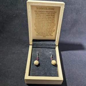 Ivory Jacks Woolly Mammoth Ivory Sterling Silver earrings